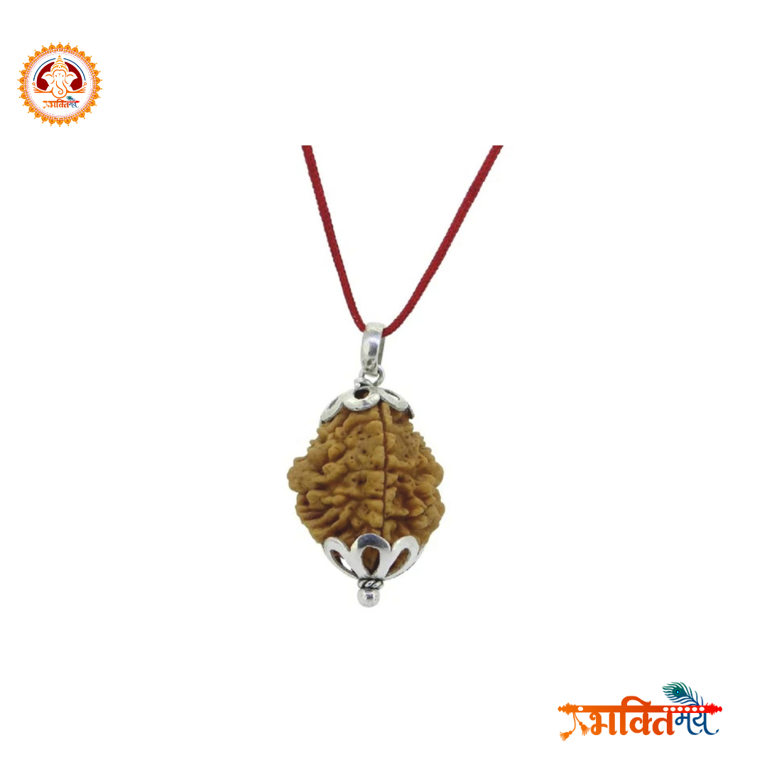 Energized/Abhimantrit 2 Mukhi Rudraksh with silver cap