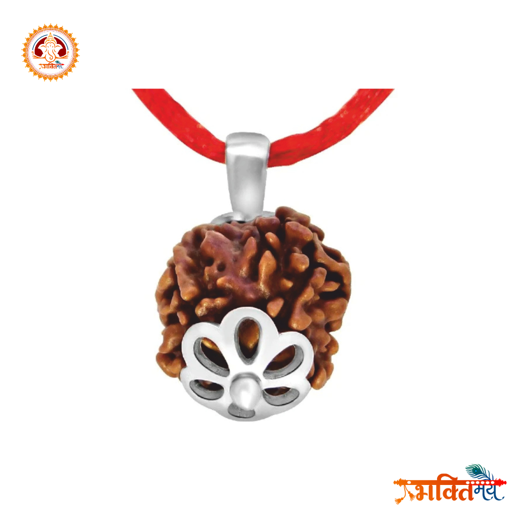 4 Mukhi Rudraksh with Silver cap