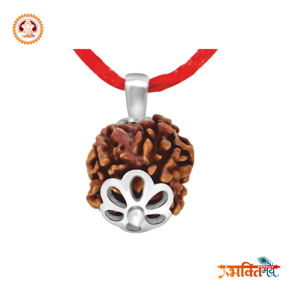 4 Mukhi Rudraksh with Silver cap