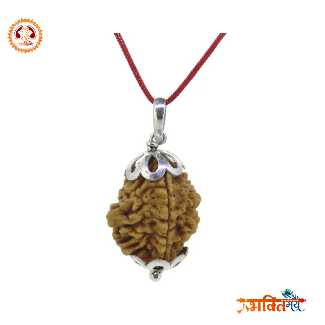 Energized/Abhimantrit 2 Mukhi Rudraksh with silver cap