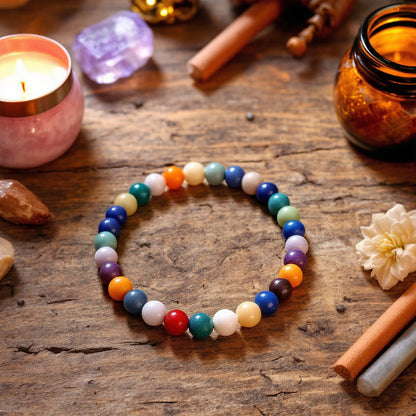 Original 9 Chakra x Pyrite Bracelet