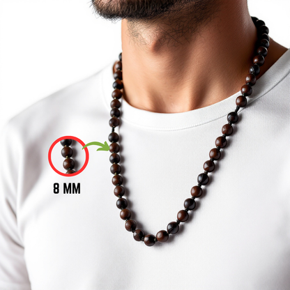 Original Karungali Mala (108+1 Bead) 8 mm Certified