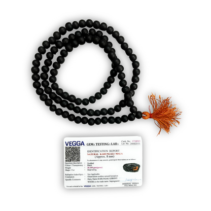 Original Karungali Mala (108+1 Bead) 8 mm Certified