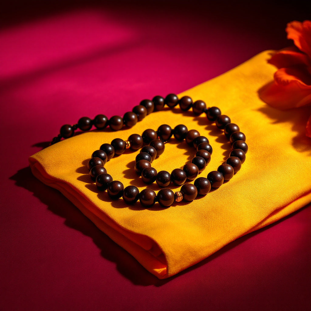Original Karungali Mala (108+1 Bead) 8 mm Certified